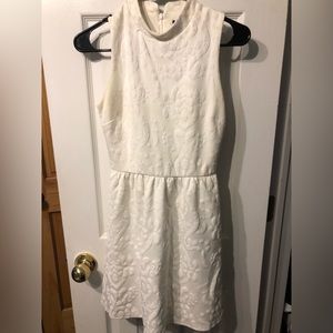 White Aqua halter mini dress